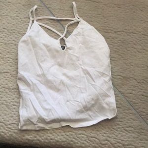 White tank/crop top